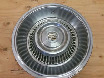 Cadillac hubcaps.