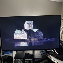 45 Inch Samsung TV, Stand, And Harmon Speakers & Sub