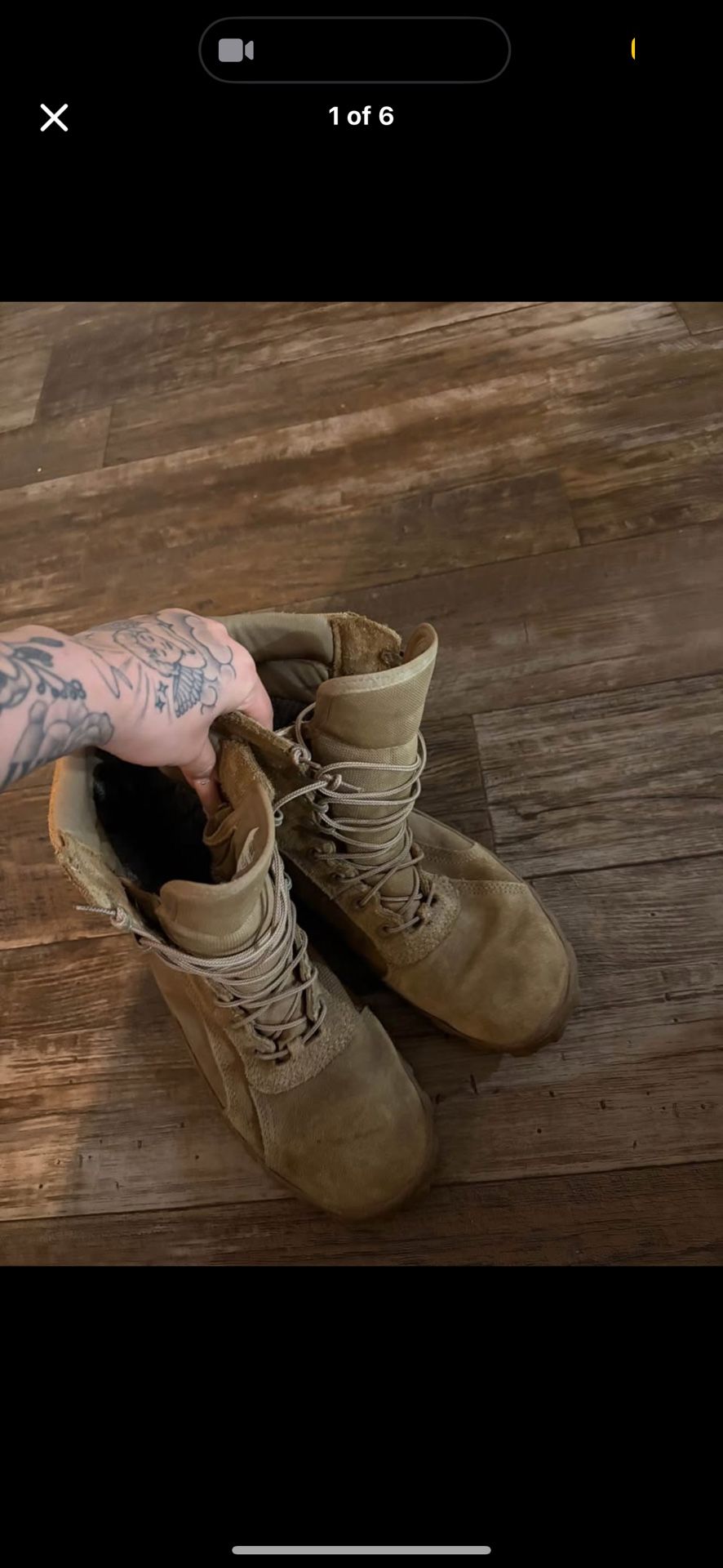 Military boots