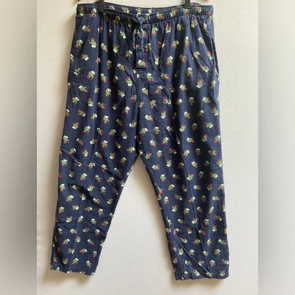 Vintage Polo by Ralph Lauren teddy bear pajamas cotton pants Sz M