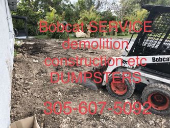 Bobcat demolition concrete