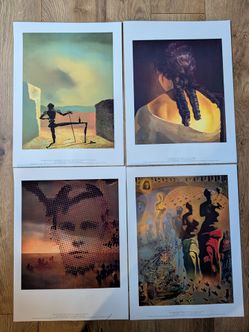 Salvador Dalí lose Art Prints Set of 7