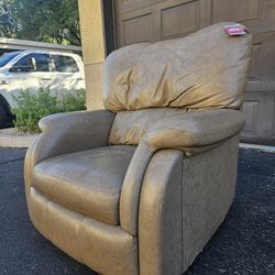 NEW 100% GENUINE LEATHER ROCKER RECLINER