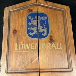 Lowenbrau Vintage Dart Cabinet 