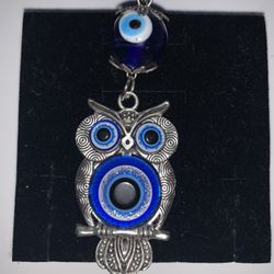 Owl & Evil Eye Keychain