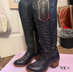 Roberto Knee High Cowgirl Boots