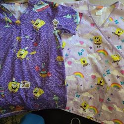 SpongeBob Medium Scrub Top 