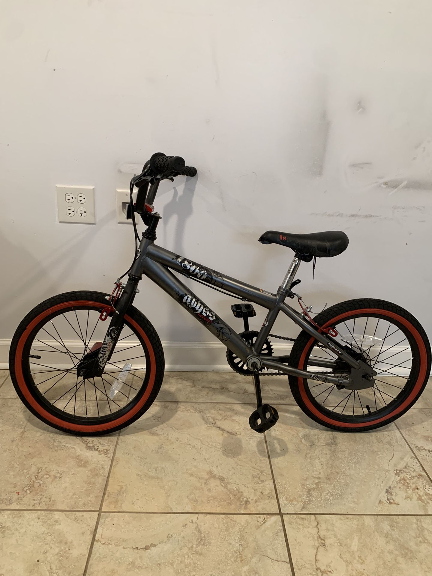 18" Kent Bicycle Abyss Freestyle BMX Gray