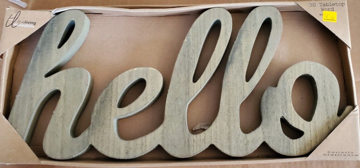 HELLO WALL DECOR 