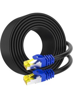 Cat 8 Ethernet Cable 150 ft,Heavy Duty High Speed Network Internet Cable, RJ45 Connector,26AWG 40Gbps 2000Mhz Patch Cord,S/FTP Indoor & Outdoor LAN Ca