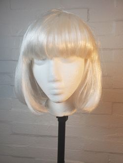 Platinum Synthetic Costume Wig