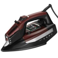 Sunbeamw LED Iron with Ceramic Soleplate, 1700W, 6 LED Lights, Advanced Steam, Burgundy