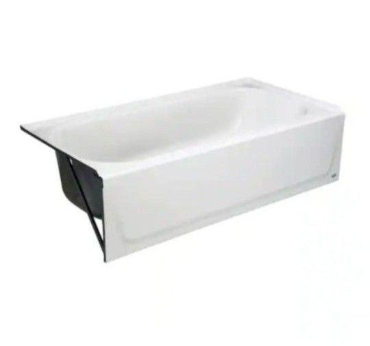 Bootz Industries Maui 60 in. x 30 in. Soaking Bathtub with Left Drain in White