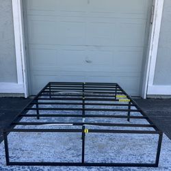 14 Inch full Bed Frame Heavy Duty Steel Slat Support Metal Platform Bed No Box Spring Needed