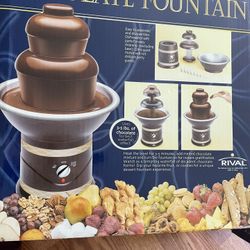 Chocolate Fountain Rival 3-5 Lbs  Of Chocolate 🍫 