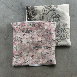 Pair of Persian Rug Throw Pillows