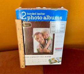 2 PHOTO ALBUMS / SCRAPBOOKS, BONDED LEATHER (50% OFF SALE)
