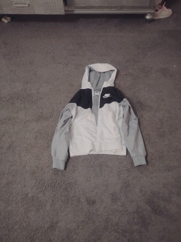 Black Gray And White Nike Windbreaker