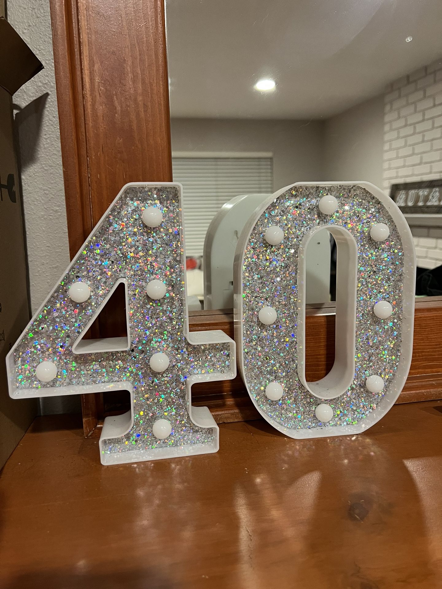 Light Up Marquee Numbers - 40