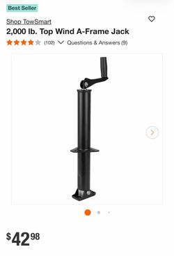 Shop TowSmart 2,000 Ib. Top Wind A-Frame Jack