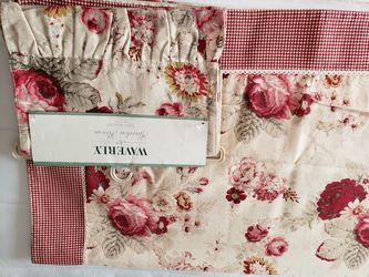 ( WAVERLY )Table cover for 6 chairs with table runner