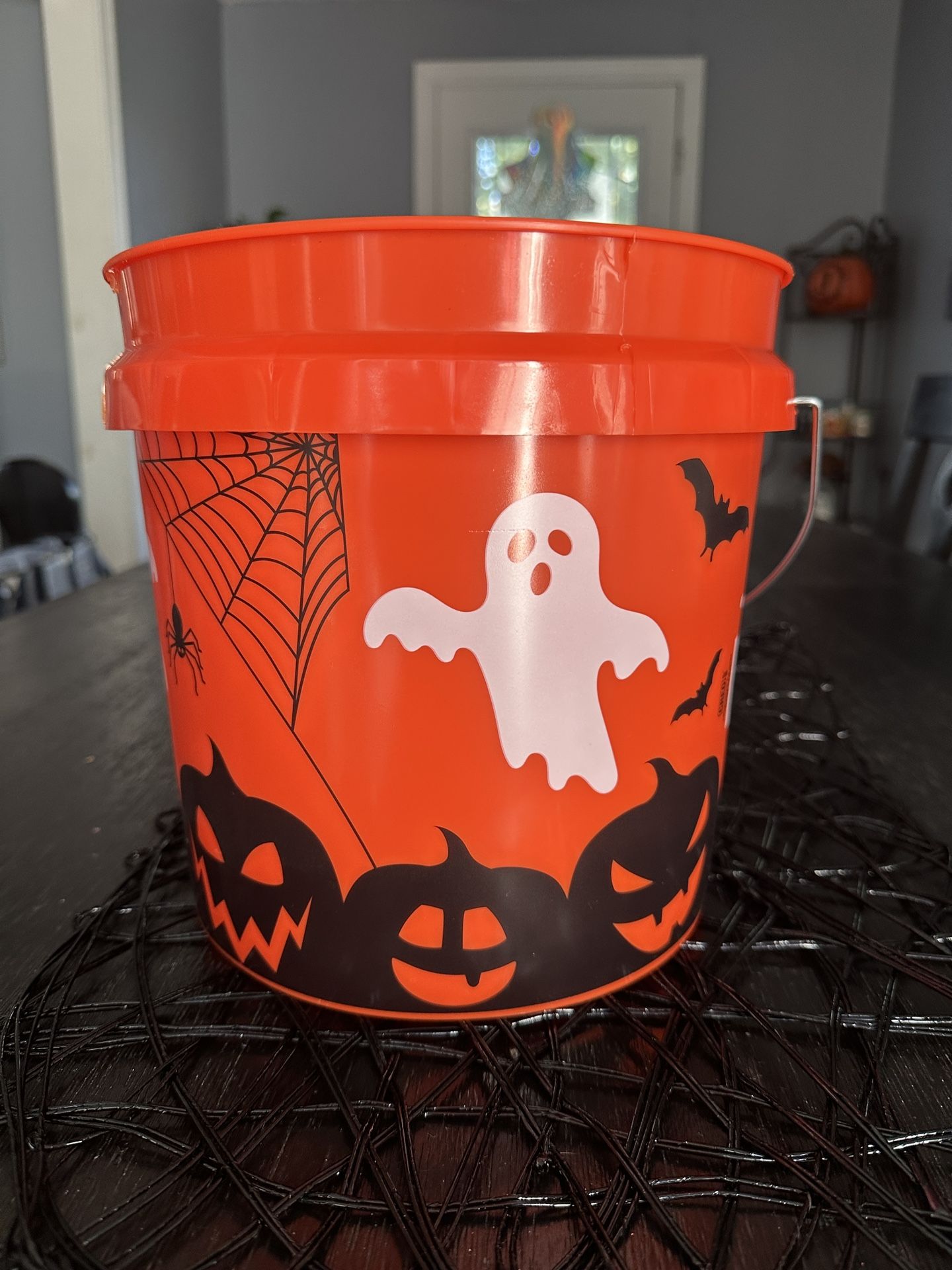 Home Depot Orange Halloween Bucket