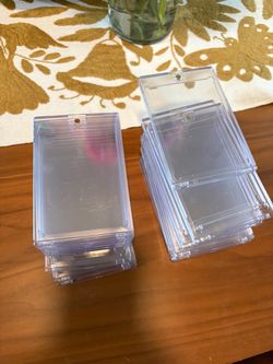 Clear magnetic Trading Card Holders Lot