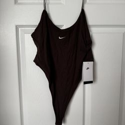 Nike Brown Bodysuit Top