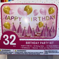 New 32 Pcs Birthday Party Kit 