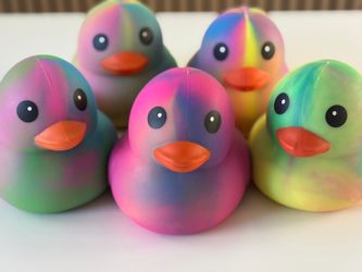 Tie Dye Duck Squishy
