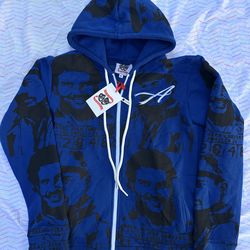 Blue Asaali Zip Up Fleece Sizes Medium & Large Available