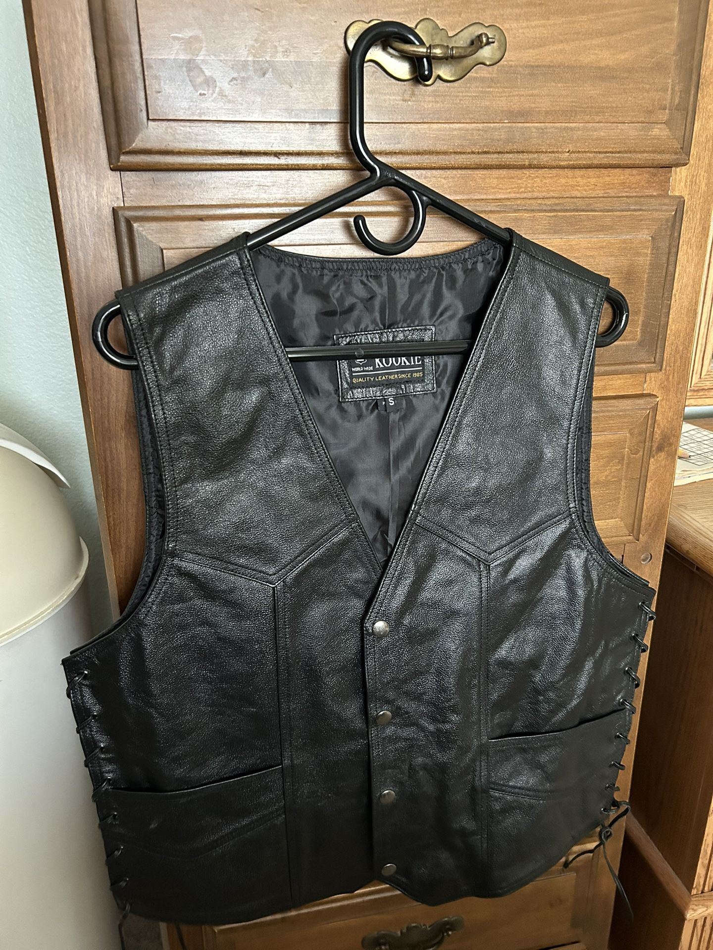 Leather vest
