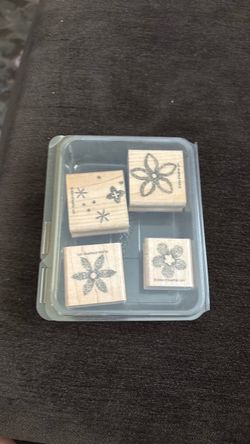 Stampin' Up! Flower Wood Stamp Set of 4