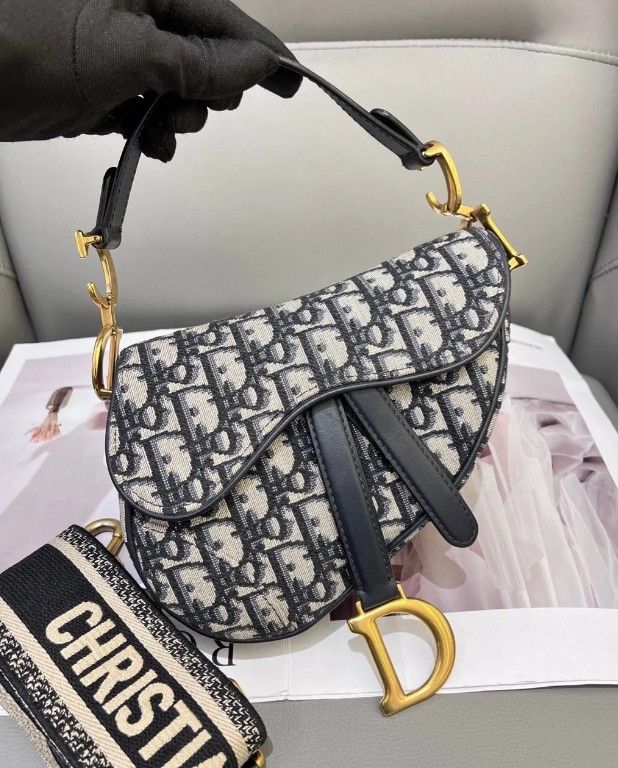 Dior Monogram Small Saddle Bag