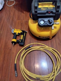 DeWalt compressor and staple gun