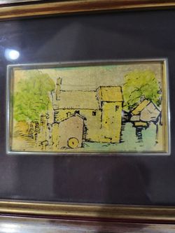 Italian landscape artwork