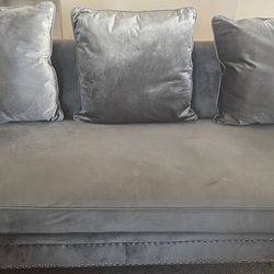 Grey  Couch  