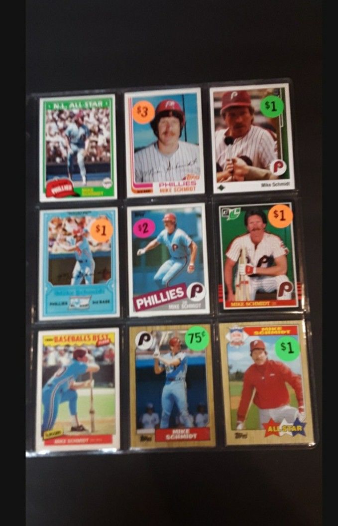 (23) HOF Mike Schmidt Baseball Cards