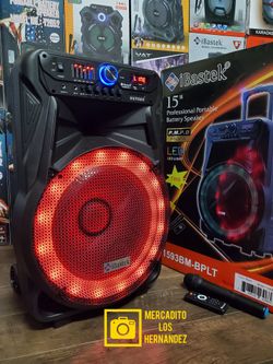Karaoke 🎶Bocina Bluetooth Speaker ⚡️ Heavy Bass⚡️ - Pro Audio - Wireless Mic 🎤 🔊 - 2026
