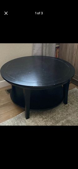 Black coffee table