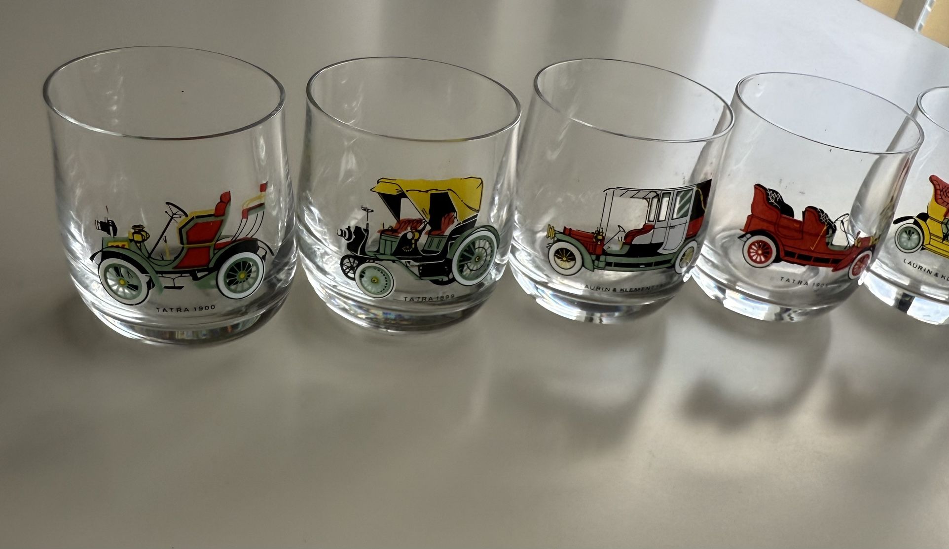 Vintage Shot Glasses Czechoslovakia 6 Pcs
