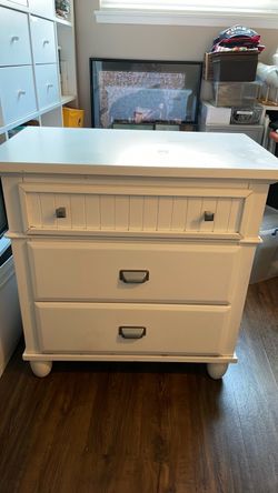 White nightstand
