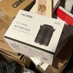 VILTROX 24mm F1.8 Wide Angle Lens Auto Focus Full Frame Prime Lens Compatible with Nikon Z-Mount Cameras Z fc Z7 II Z6 II Z5 Z6 Z7 Z50 Black