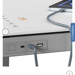 Glass Solid Adjustable Desk