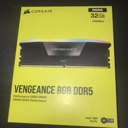 Corsair Vengeance RGB 32gb (16gb x 2) DDR5 RAM 6400MHz