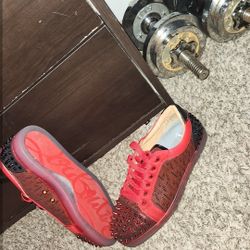 Christian Louboutin Seavaste 2 Orlato Flat 'Red Black'