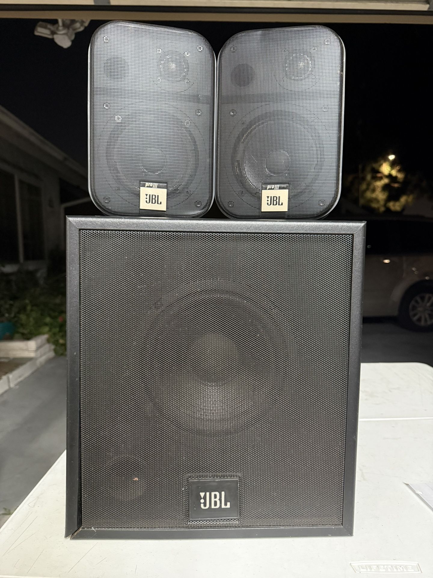 JBL Pro III Plus 3-Speaker System β Made in USA β Clean Sound + Tight