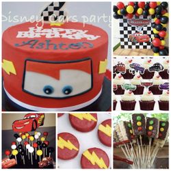 Un bizcocho para 15-18 personas 12 treats en total pueden ser cupcake, Cakepop , oreos o Rice Krispies Y un arco pequeño!! Para hacerle el servicio