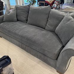 Blue Gray sofa 