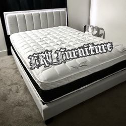 New Queen Bed Frame With Mattress 